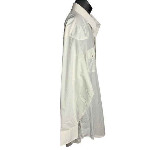 Sheplers Pearl Snap Western Shirt 20 35 Tall White Long Sleeve Pockets One Point - Picture 5 of 6